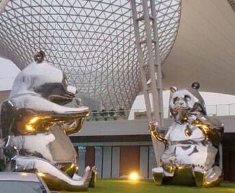 不锈钢动物雕塑