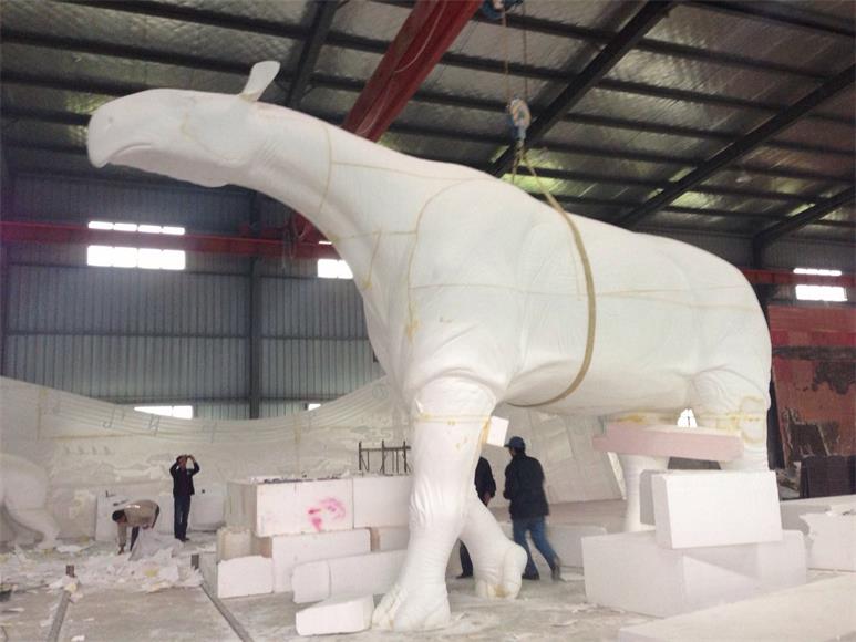 大型泡沫犀牛雕塑