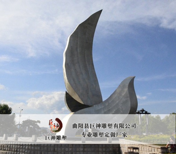 不锈钢地标雕塑-1